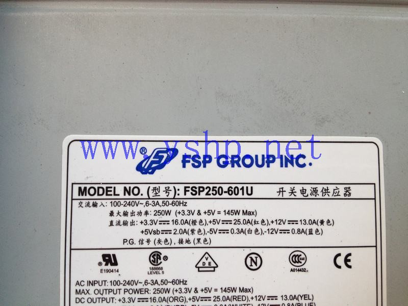 上海源深科技 上海 工业设备 工控机 电源 FSP250-601U 高清图片