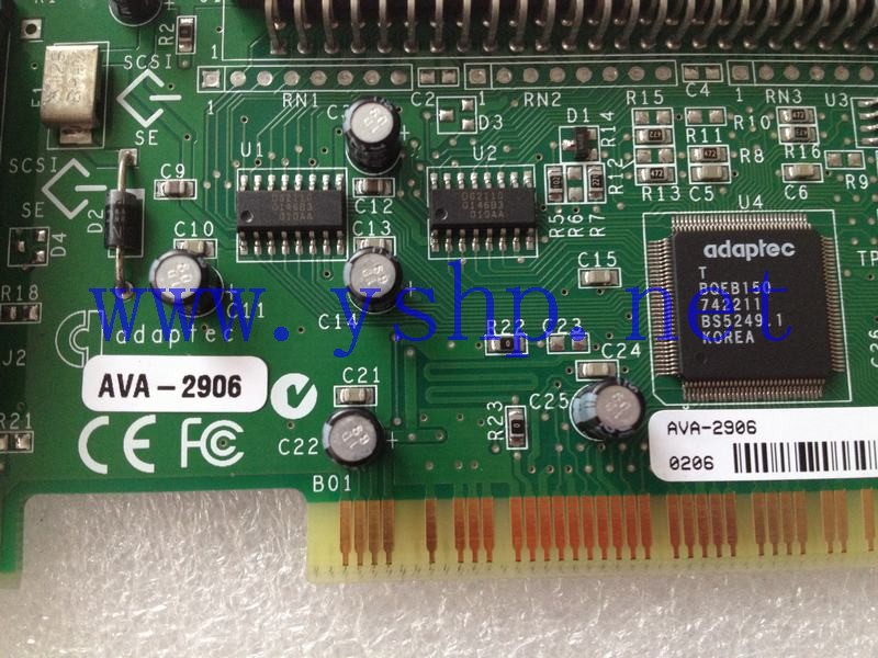 上海源深科技 上海 Adaptec AVA-2906 PCI接口 SCSI卡 高清图片
