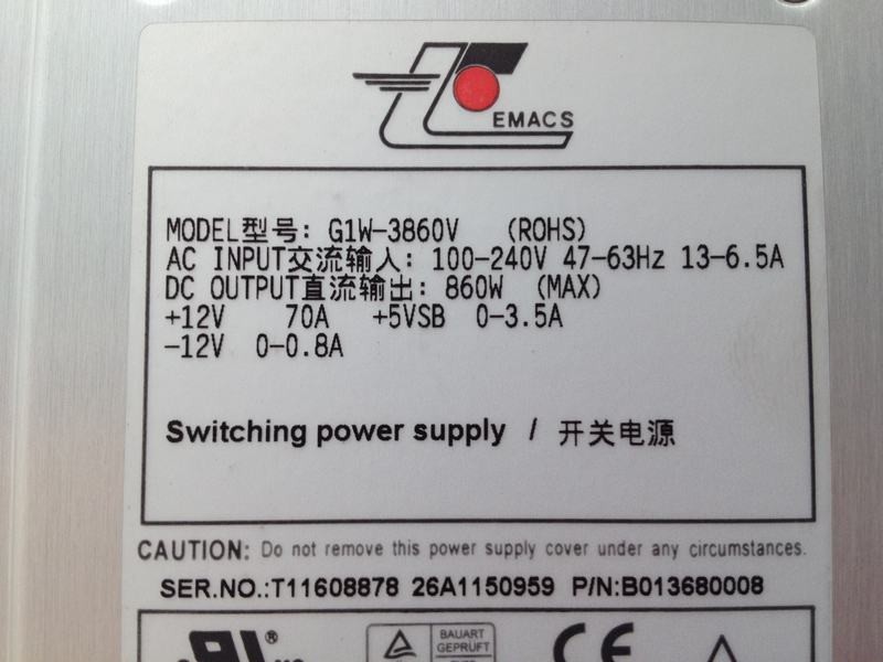 上海源深科技 上海 EMACS 热插拔 冗余电源 G1W-3860V 高清图片