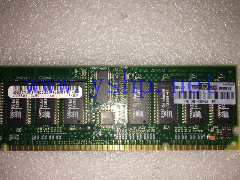 上海源深科技 20-00FBA-E9 1GB 133MHZ CL3 200-PIN Sync Dimm Memory 高清图片