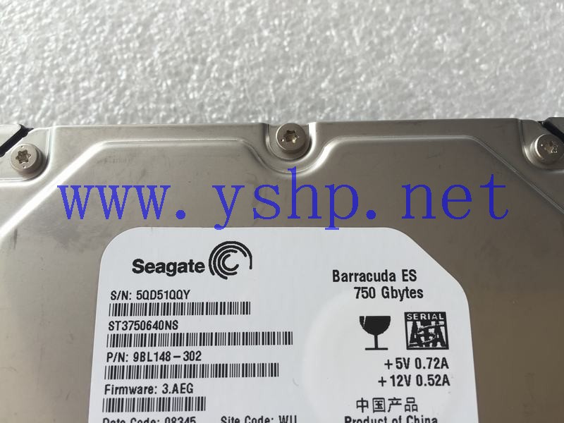 上海源深科技 上海 希捷 750G SATA 硬盘 ST3750640NS 9BL148-302 高清图片