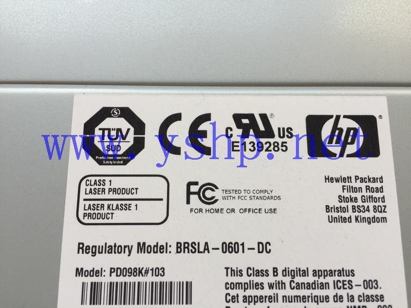 上海源深科技 HP MSL4048 FC 4Gb光纤驱动器 BRSLA-0601-DC PD098K#103 AJ042A 453907-001 高清图片