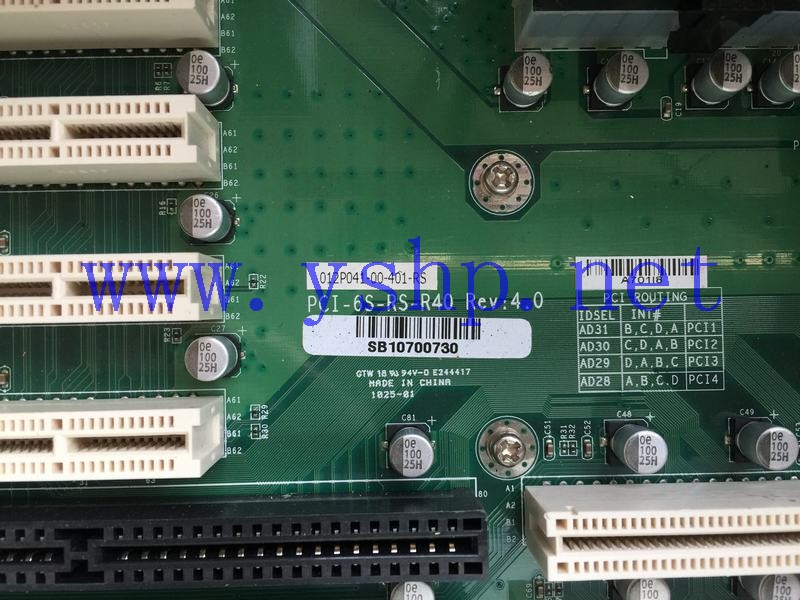 上海源深科技 上海 工控机 工业设备 底板 PCI-6S-RS-R40 REV 4.0 高清图片