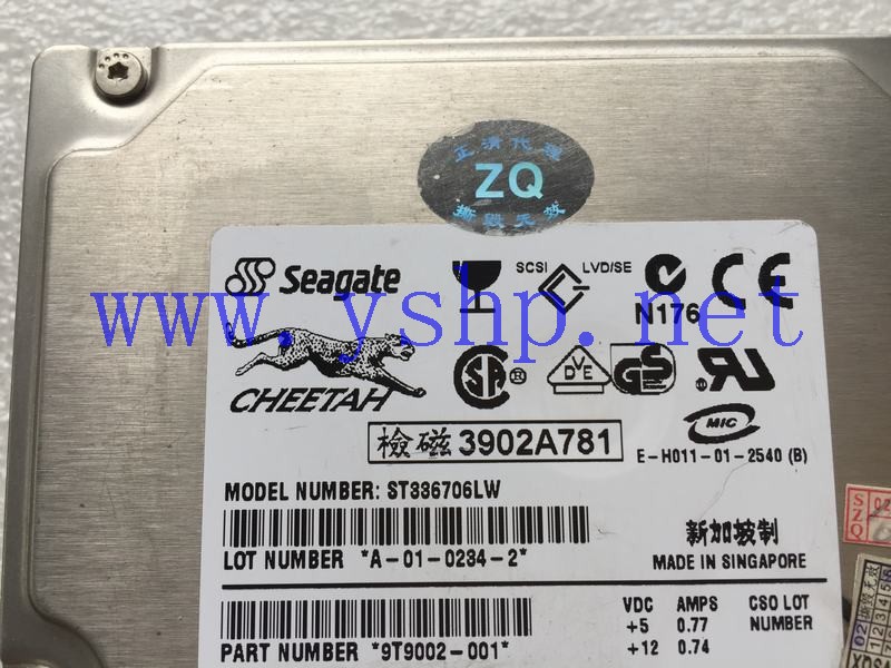 上海源深科技 上海 希捷 36G 68针 10K SCSI硬盘 ST336706LW 9T9002-001 高清图片