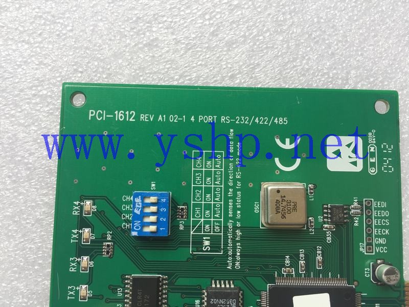 上海源深科技 研华采集卡 PCI-1612 REV A1 02-1 4 PORT RS-232/422/485 高清图片