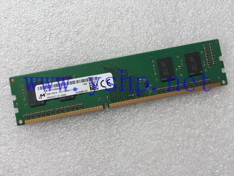 上海源深科技 DDR3内存 2GB PC3-12800U-11-11-C1 MT4JTF25664AZ-1G6E1 高清图片