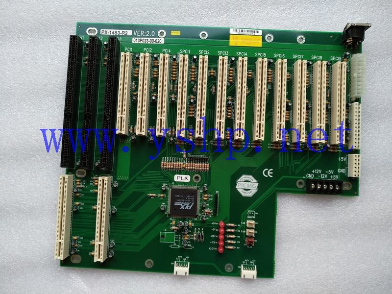 上海源深科技 IEI工控机底板 12个PCI插槽 PX-14S3-R2 REV 2.0 013P023-00-020 高清图片