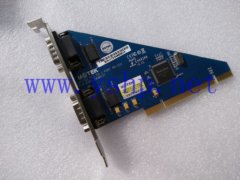 上海源深科技 PCI双口串口卡 UT-752 PCI TO 2 PORT RS-232 038-21030237 高清图片