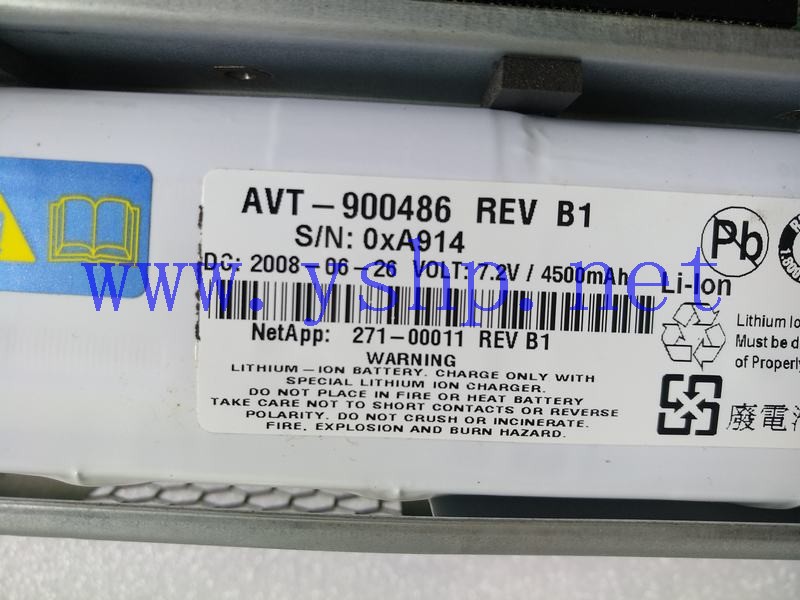 上海源深科技 NETAPP电池 AVT-900486 REV B1 271-00011 高清图片