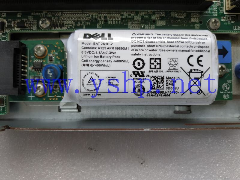 上海源深科技 DELL MD3600F存储控制器电池 BAT2S1P-2 D668J 高清图片