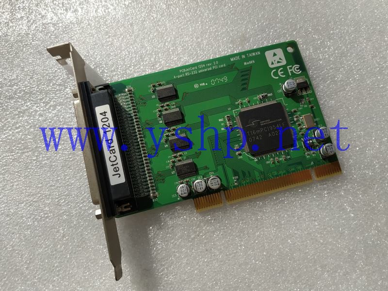 上海源深科技 PCBJetCard 1204 rev 2.0 4-port RS-232 universal PCI card 高清图片