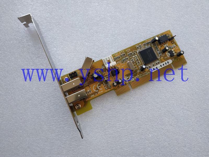 上海源深科技 1394扩展卡 EX-6450 PCI Card Firewire 400 With 2x External+1x Internal Port 高清图片