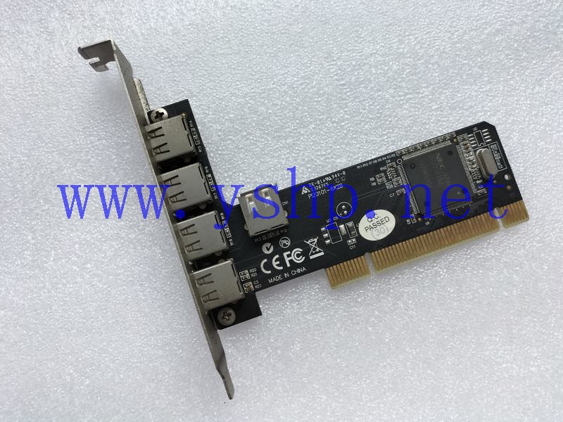 上海源深科技 PCI USB扩展卡 5口 PI20101-6X2B 高清图片