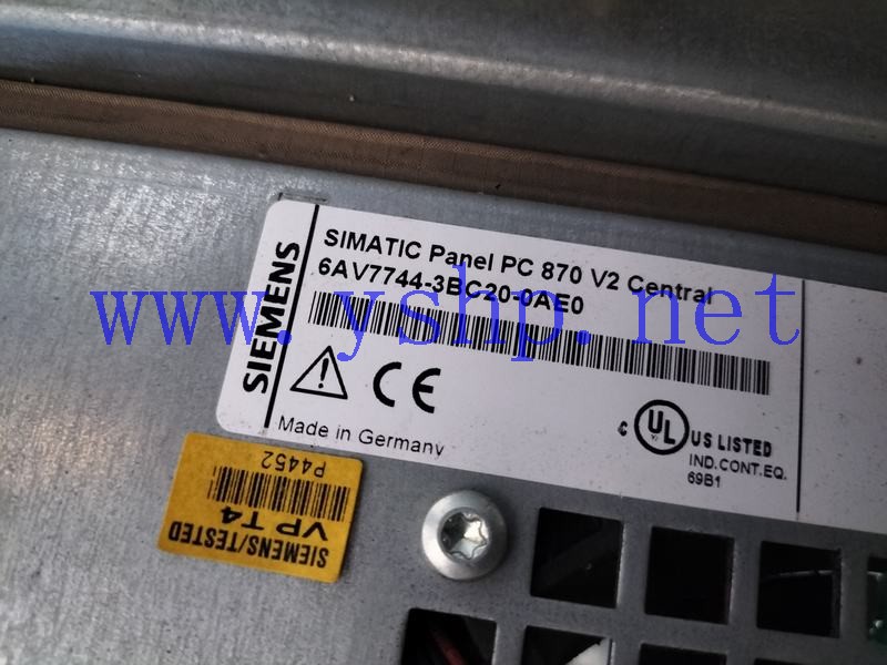 上海源深科技 SIEMENS SIMATIC Panel PC870V2 Central 6AV7744-3BC20-0AE0 高清图片