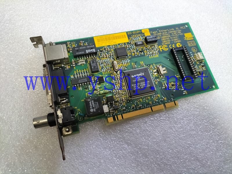 上海源深科技 工业网卡 3COM FAST ETHERLINK XL PCI 03-0184-000 REV.A 3C905B-COMBO 高清图片