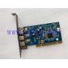 工业板卡 IEEE1394 Fireboard-blue ver.1.1 PCI转3口火线卡