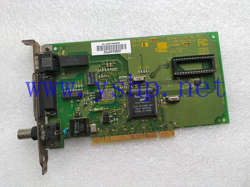 上海源深科技 工业网卡 3COM ETHERLINK XL PCI 3C900B-CMB 03-0148-000 REV.A 高清图片
