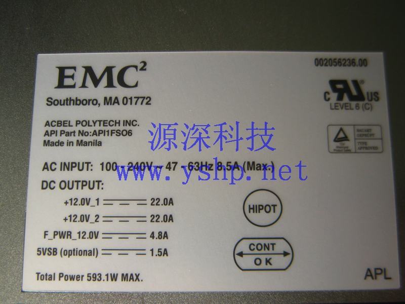 上海源深科技 Shanghai   EMC Clariion CX700  Storage    Power Supply   Power Supply API1FSO6 高清图片
