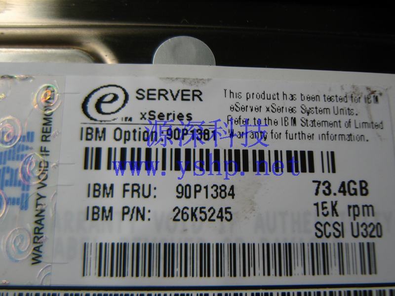 上海源深科技 Shanghai   IBM  original  73G 73.4G 15k SCSI Hard disk   90P1384 26K5245 高清图片