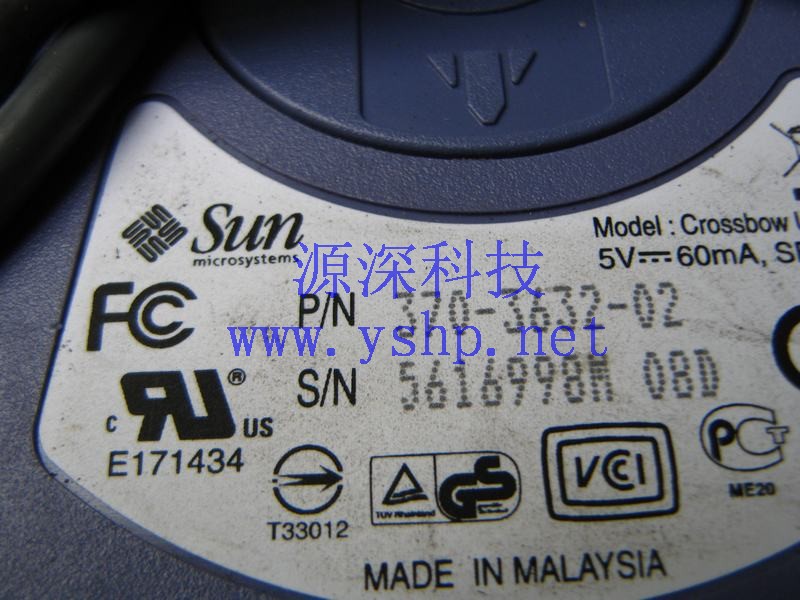 上海源深科技 Shanghai   SUN  original   Server 专用 USB 鼠标 370-3632-02 高清图片