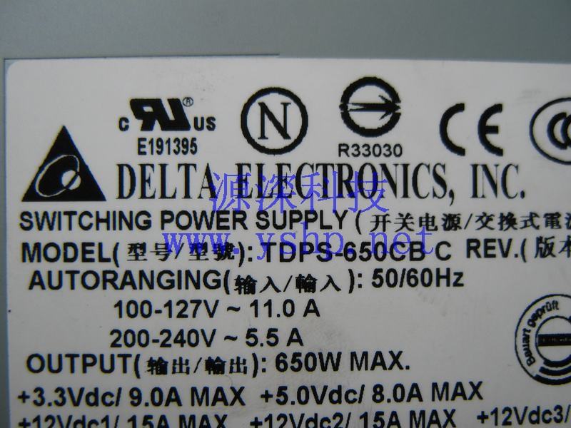 上海源深科技 TYAN Tank GT20 Server Power Supply TDPS-650CBC 高清图片