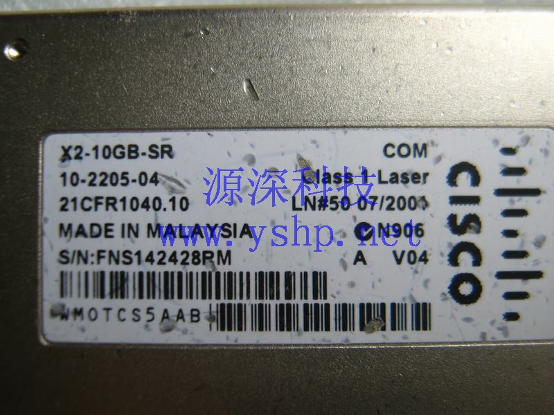上海源深科技 Shanghai   Cisco 思科 X2-10GB-SR 10GB 万兆 光纤 modules 高清图片