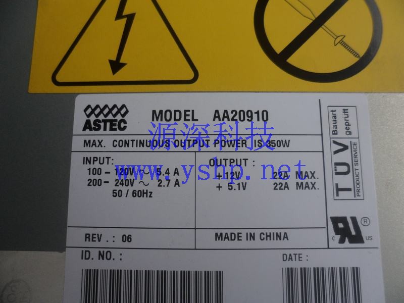 上海源深科技 Shanghai   IBM EXP500  Storage   Server  Power Supply   AA20910 37L0059 高清图片