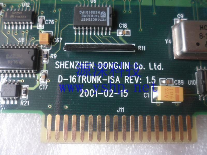 上海源深科技 Shanghai   Industrial computer 东进  original ISA语音卡 D-16TRUNK-ISA REV1.5 高清图片