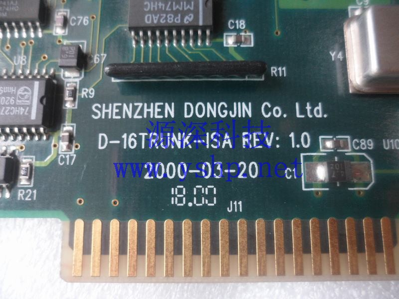 上海源深科技 Shanghai   Industrial computer 东进  original ISA语音卡 D-16TRUNK-ISA REV1.0 高清图片