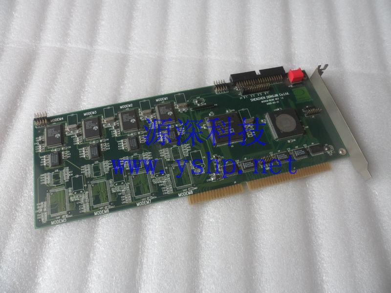 上海源深科技 Shanghai   Industrial computer 东进  original ISA语音卡 MODEM-8LINE REV1.3 高清图片