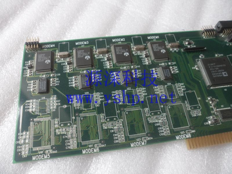 上海源深科技 Shanghai   Industrial computer 东进  original ISA语音卡 MODEM-8LINE REV1.3 高清图片