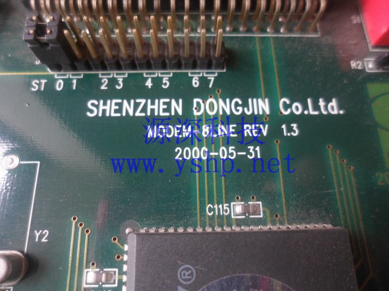 上海源深科技 Shanghai   Industrial computer 东进  original ISA语音卡 MODEM-8LINE REV1.3 高清图片