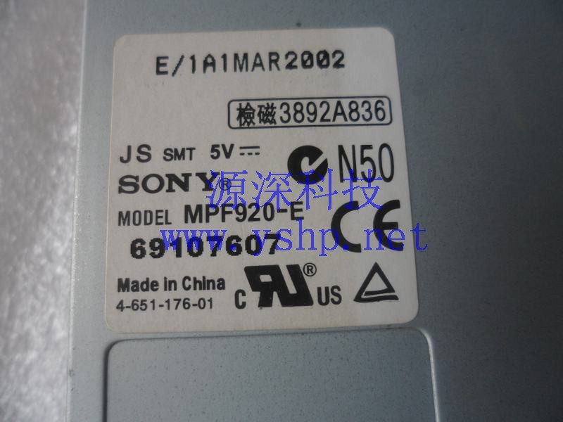 上海源深科技 Shanghai    IEI  Industrial computer  original  Floppy drive Sony 索尼 MPF920-E 高清图片