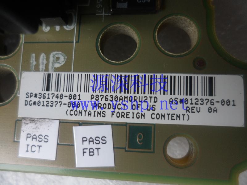 上海源深科技 Shanghai   HP  original  MSA20 SAS/SATA Hard disk backplane   361740-001 高清图片
