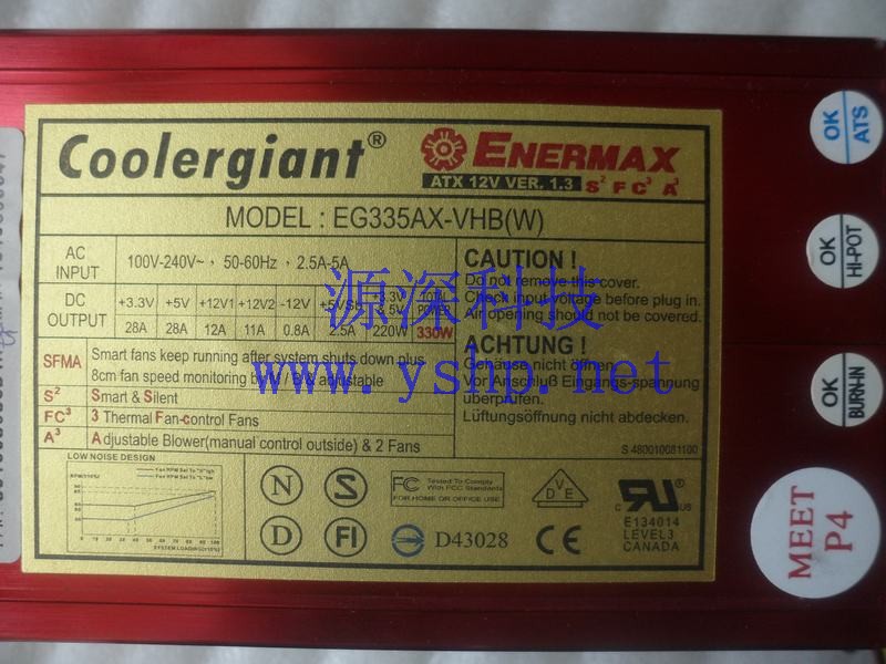 上海源深科技 Shanghai    Fujitsu  Siemens  Industrial computer  Power Supply     Coolergiant EG335AX-VHBW 高清图片