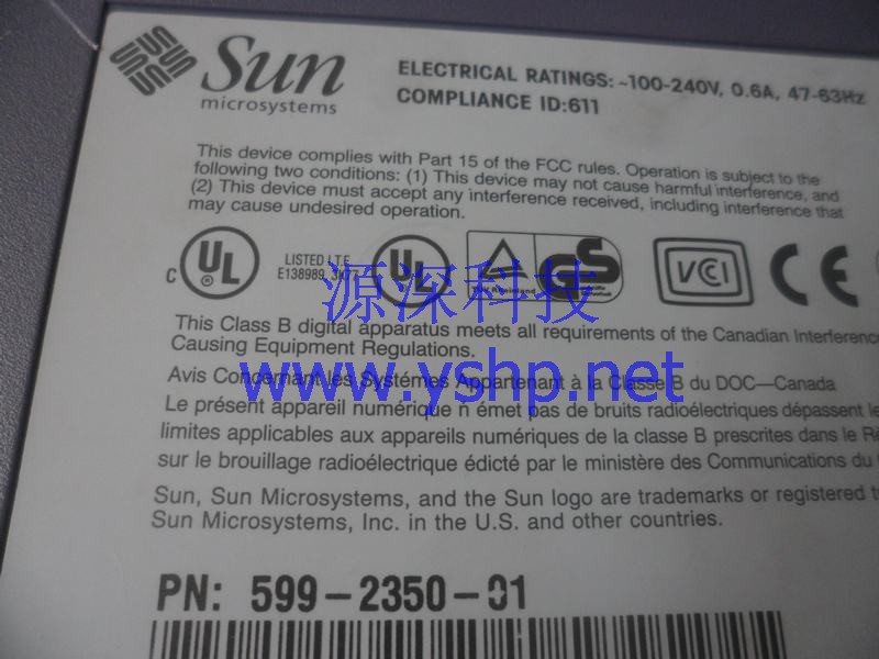 上海源深科技 Shanghai   SUN  original  DDS-4 DDS4外置 Tape drive  599-2350-01 高清图片