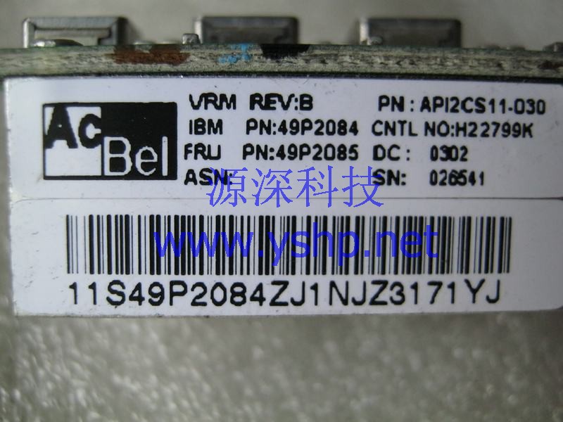 上海源深科技 Shanghai   IBM X335 2145  Server CPU 调压 modules VRM 49P2084 49P2085 高清图片
