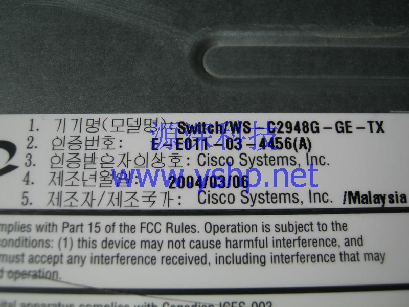 上海源深科技 Shanghai   Cisco 思科 全 Gigabit 48口  Switche   WS-C2948G-GE-TX 高清图片