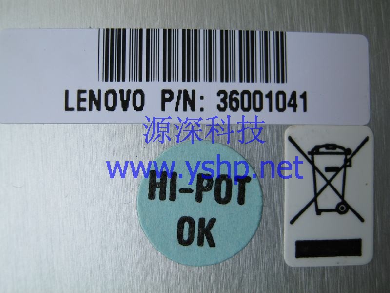 上海源深科技 Shanghai    Lenovo  R520 G6  Server Power Supply   36001041 M1L-5650P3 高清图片
