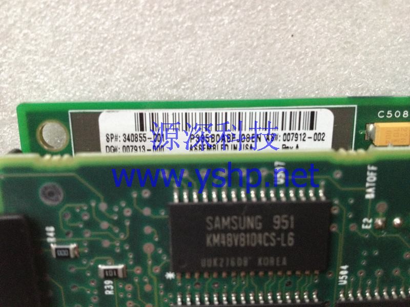 上海源深科技 Shanghai   HP ML530 Smarty Array SA3200 Raid card 340855-001 007912-002 高清图片