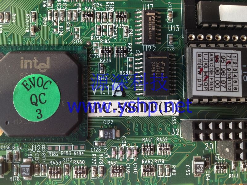 上海源深科技 Shanghai    EVOC Industrial  computer IPC-586DF(B) mainboard socket 7 VER 1.1 高清图片