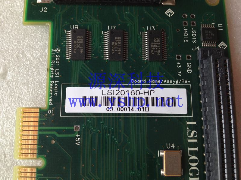 上海源深科技 Shanghai   HP  original  PCI interface SCSI卡 LSI20160-HP 308523-001 高清图片