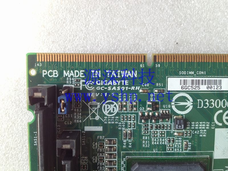 上海源深科技 Shanghai   技嘉 GIGABYTE   Server mainboard  SAS modules SO-DIMM GC-SAS01-RH 高清图片
