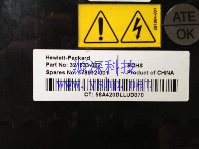 上海源深科技 Shanghai   HP DL385G1 Server Power Supply  管理板 321633-002 378912-001 高清图片