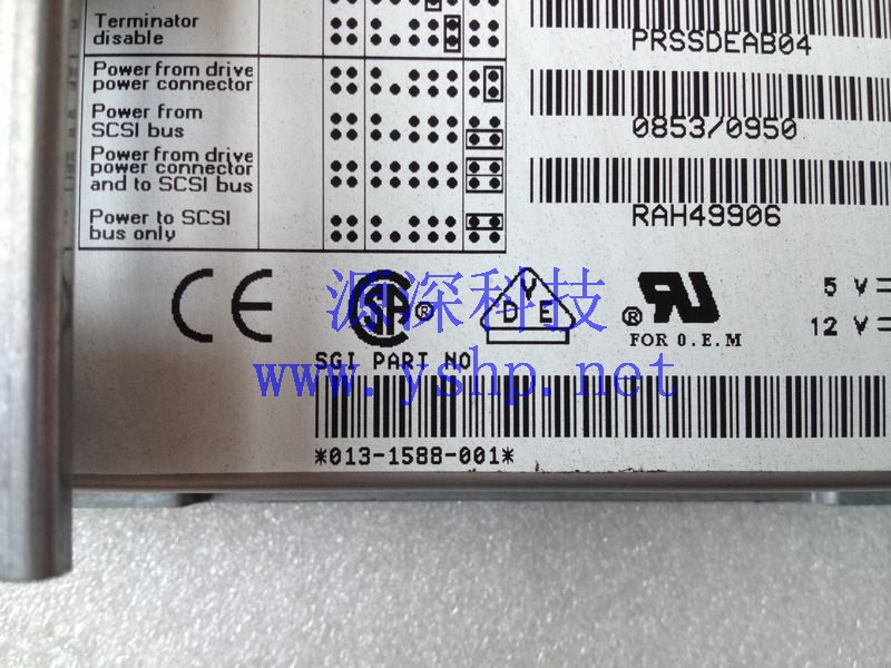 上海源深科技 Shanghai   SGI Silicon Graphics 013-1588-001 1.GB SCSI 50 PIN 3.5 SLIM 高清图片