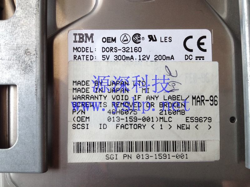 上海源深科技 Shanghai   SGI Silicon Graphics 2.1gb Scsi 50pin 013-1591-001 高清图片