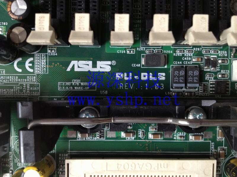 上海源深科技 Shanghai   ASUS 华硕 双路 XEON 604mainboard PU-DLS REV. 1.03 高清图片
