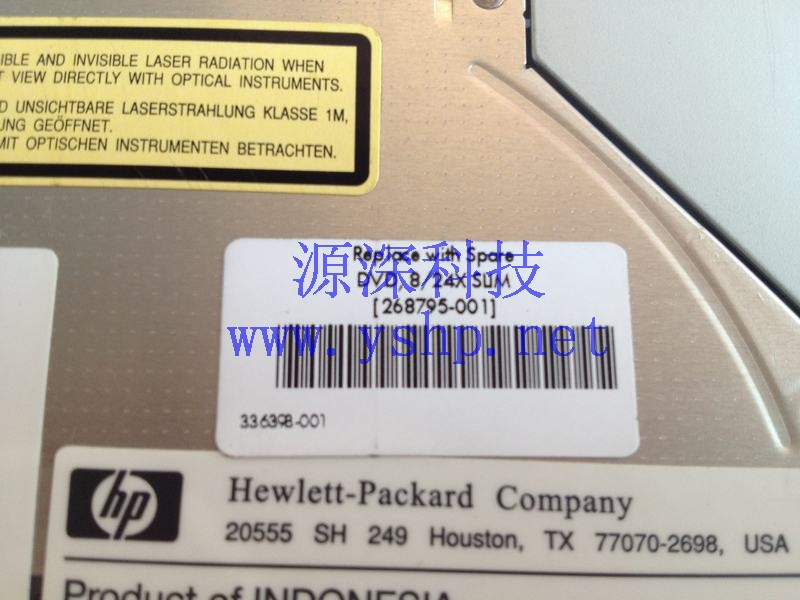 上海源深科技 Shanghai   HP ML570G3 Server DVD专用Optical Drive 8X 24X 268795-001 336398-001 高清图片