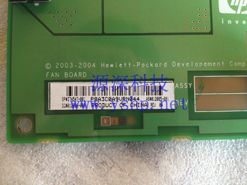 上海源深科技 Shanghai   HP ML570G3 Server开关板  Fan backplate   374537-001 高清图片