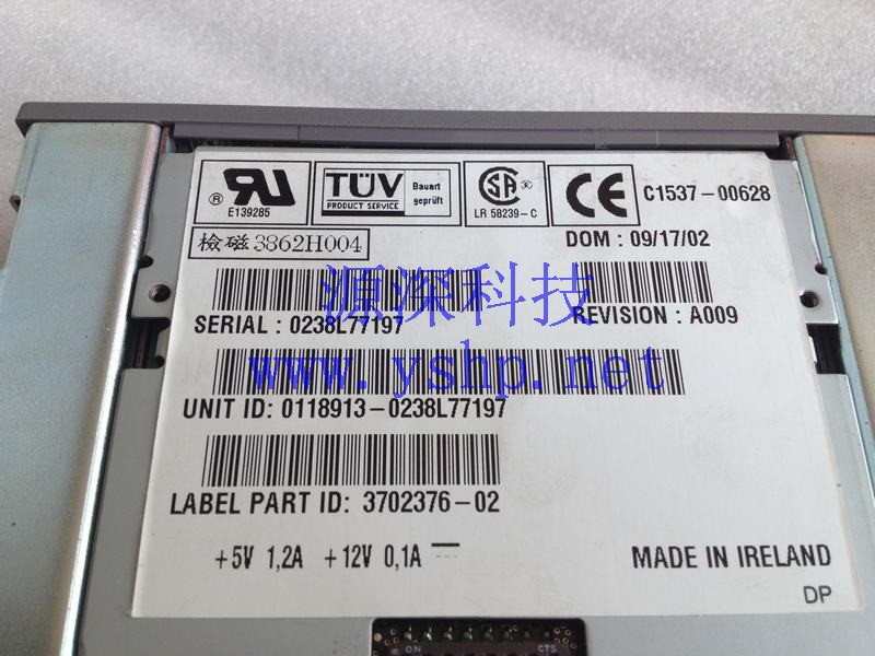 上海源深科技 Shanghai   HP DDS3内置 Tape drive  C1537-00628 3702376-02 高清图片